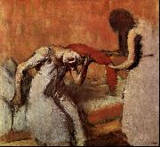 Edgar Degas Seated Woman Having her Hair Combed Norge oil painting reproduction